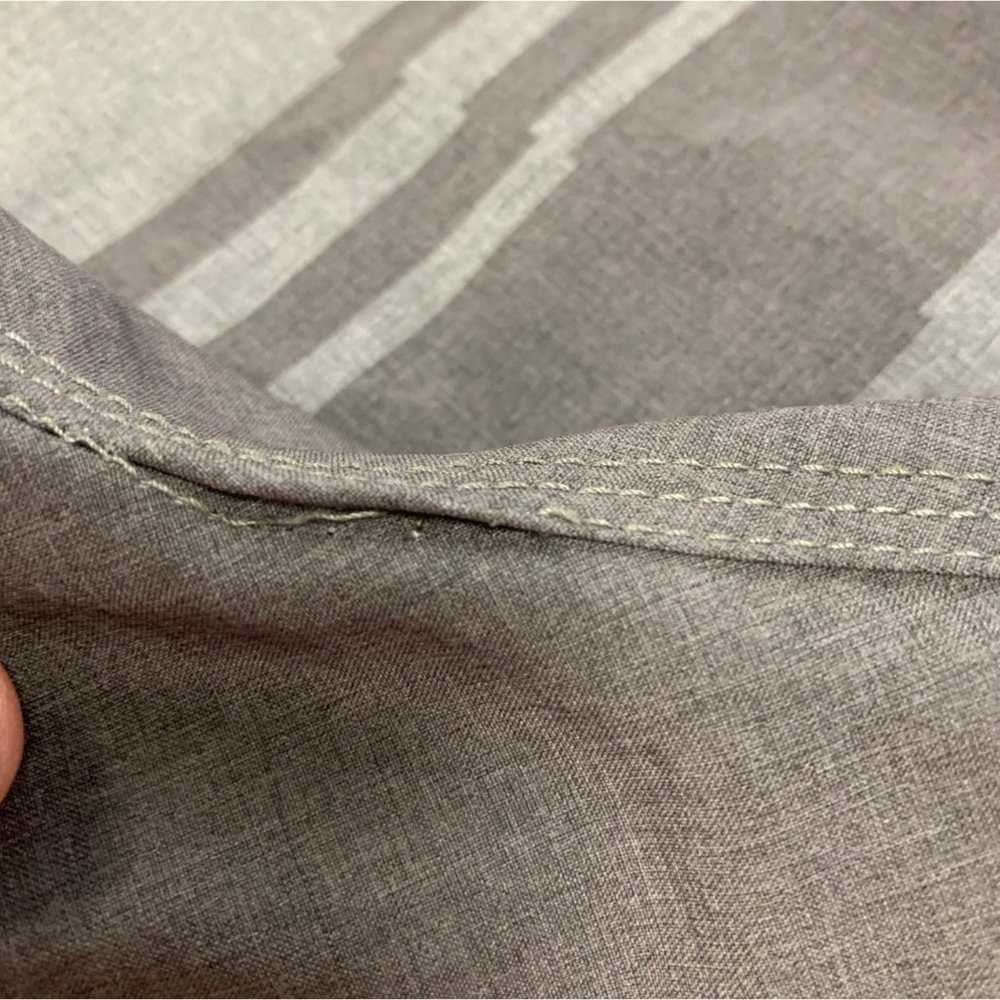 Volcom Trunks Mens Size 38 Gray Stripes Unlined Static Division Boardshorts - Picture 9 of 10